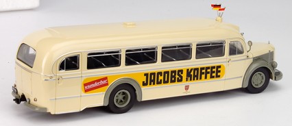 Schuco 02746 Bus Mercedes O 6600 Flughafen Rhein-Main Jacobs Kaffee 1/43