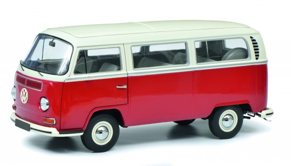 VW T2 Bus, rot-weiß