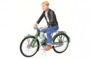 NSU Quickly mit Fahrerfigur