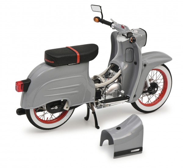 Simson Schwalbe KR 51/1 Modellmotorrad 1:10 - Braun Custom II Von Schuco