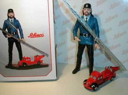 Fireman with Magirus Fire Engine