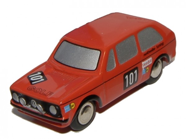 Figur Rennfahrer mit VW Golf I GTI | Piccolo Figuren | Piccolo