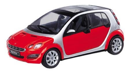 Smart Forfour, phat red-river silber