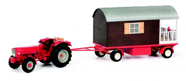 Güldner G75 A mit Schaustellerwagen und Balkon