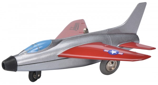 Jouet Ancien Avion Solido - Super Sabre - Blanc - Thème Militaire - Occasion