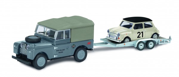 Land Rover mit Anhänger + Mini